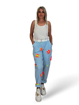 PANTALON FLORES FLUOR