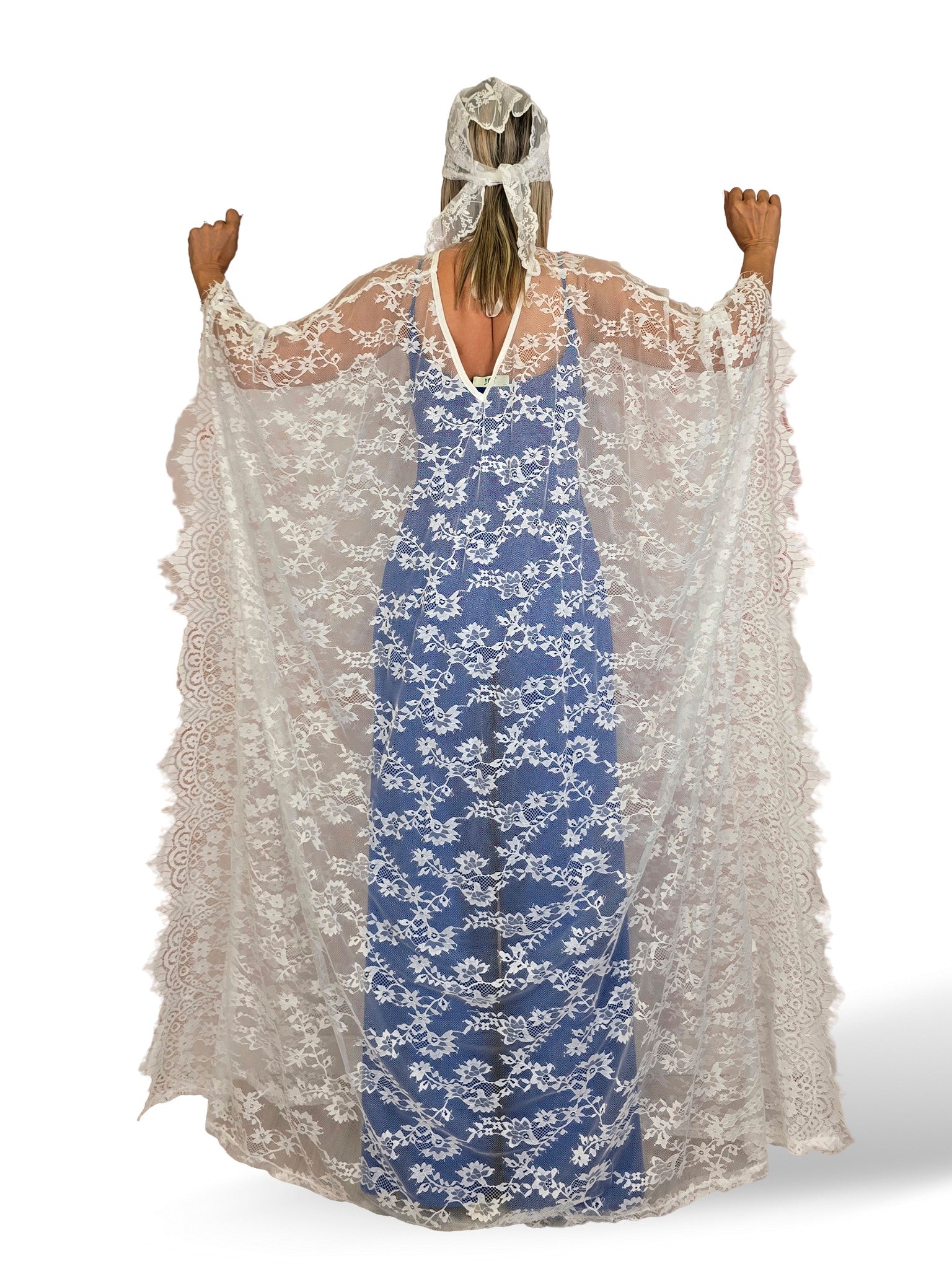 JOT WEISSER SPITZENKAFTAN