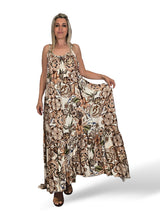 VESTIDO SATINADO ESTAMPADO FLORES JOT