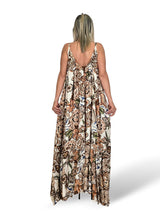 VESTIDO SATINADO ESTAMPADO FLORES JOT