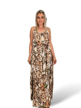 VESTIDO SATINADO ESTAMPADO FLORES JOT