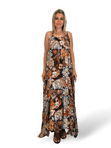 VESTIDO SATINADO ESTAMPADO FLORES JOT