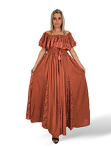 VESTIDO NIDO DE ABEJA QUILLAS ENCAJE