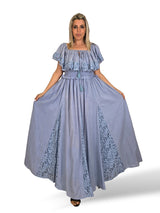 VESTIDO NIDO DE ABEJA QUILLAS ENCAJE