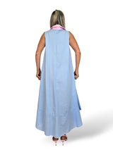 VESTIDO COMBINADO RAYAS COLA