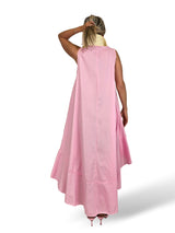 VESTIDO COMBINADO RAYAS COLA