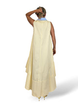 VESTIDO COMBINADO RAYAS COLA