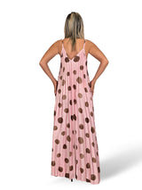 Pünktchen-Plisseekleid