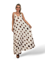 Pünktchen-Plisseekleid