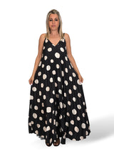 Pünktchen-Plisseekleid