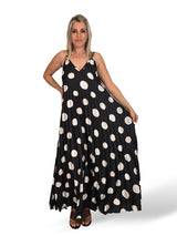 Pünktchen-Plisseekleid