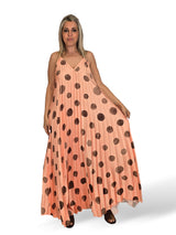 Pünktchen-Plisseekleid