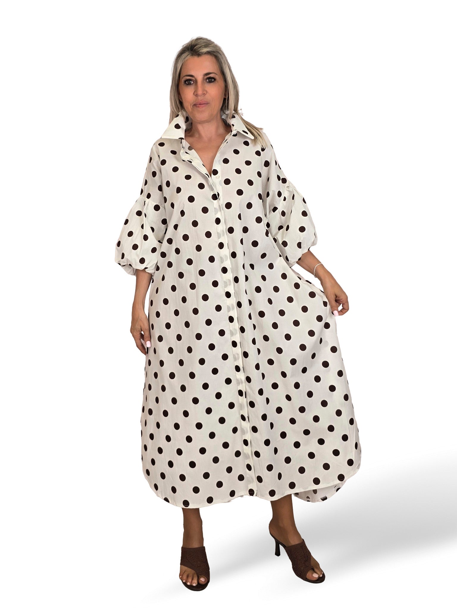 VESTIDO CAMISERO LUNARES