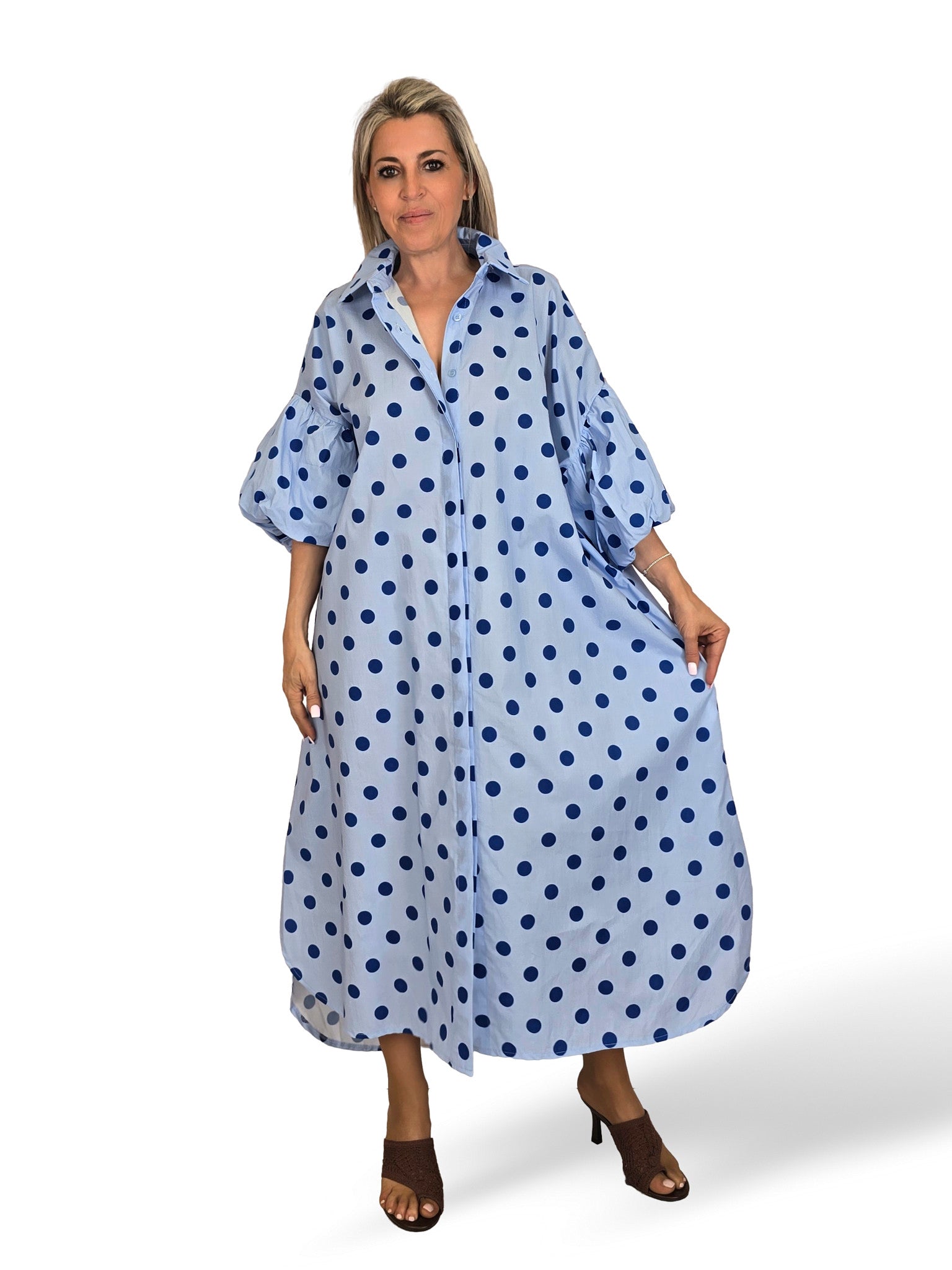 VESTIDO CAMISERO LUNARES