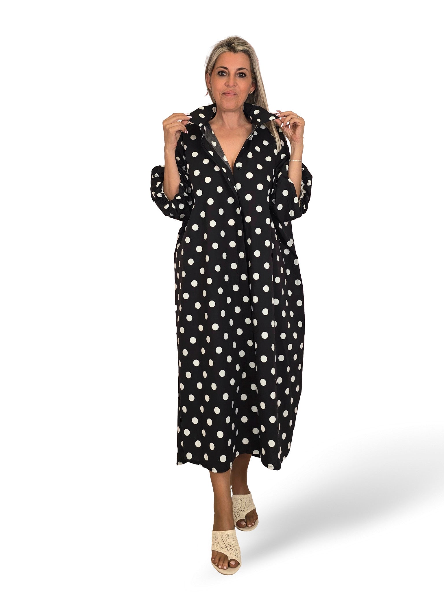 VESTIDO CAMISERO LUNARES