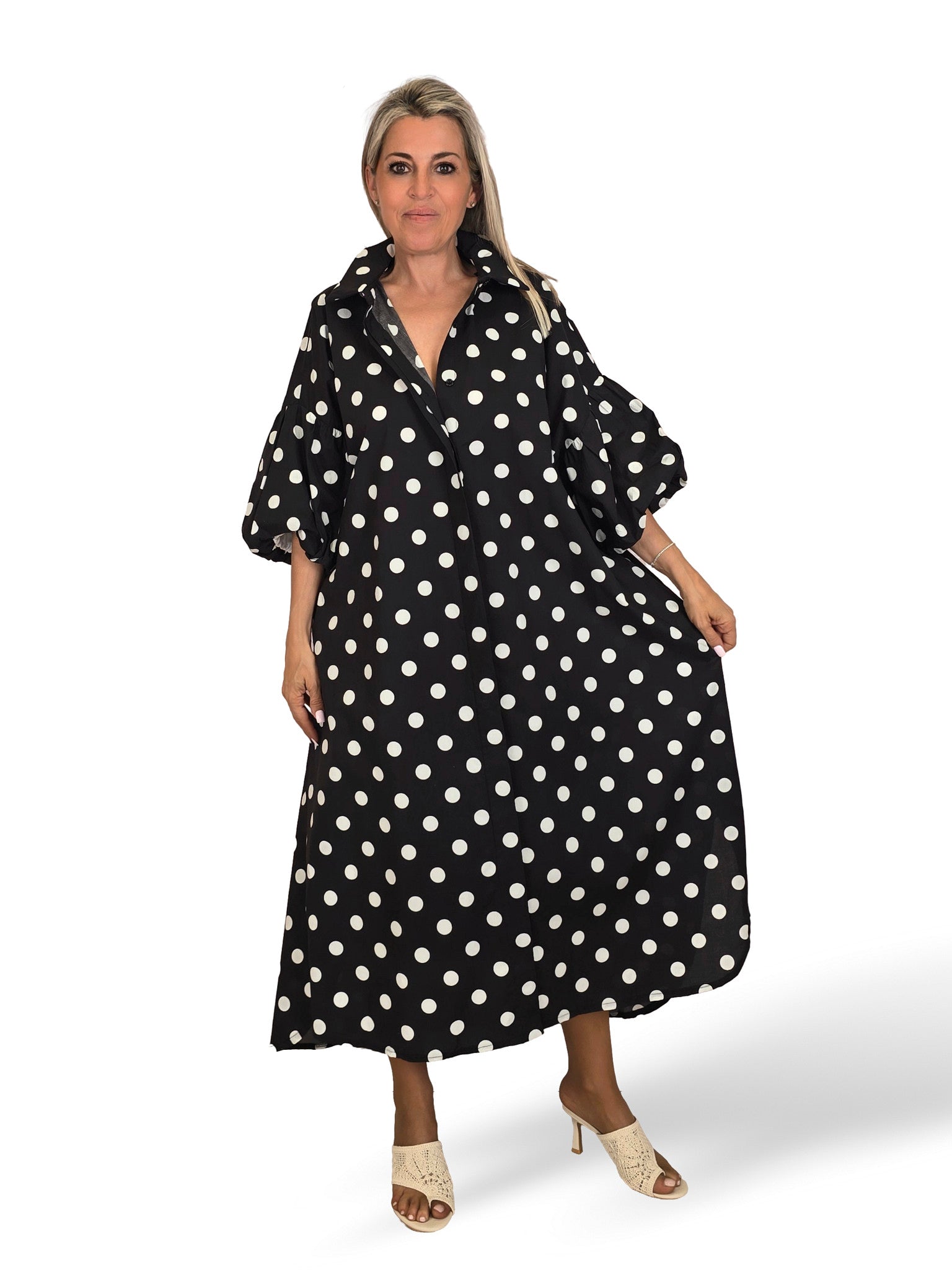 VESTIDO CAMISERO LUNARES