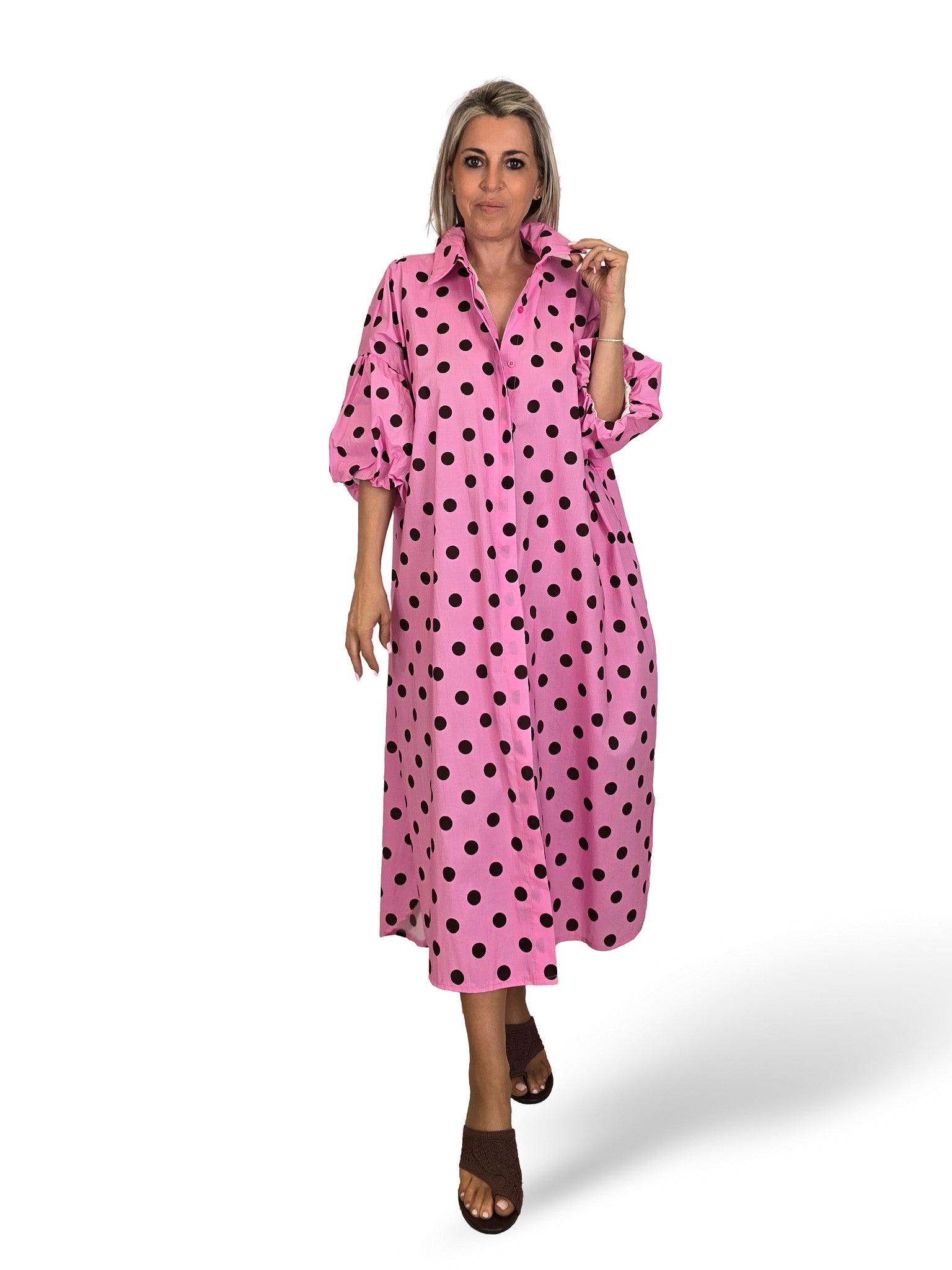 VESTIDO CAMISERO LUNARES