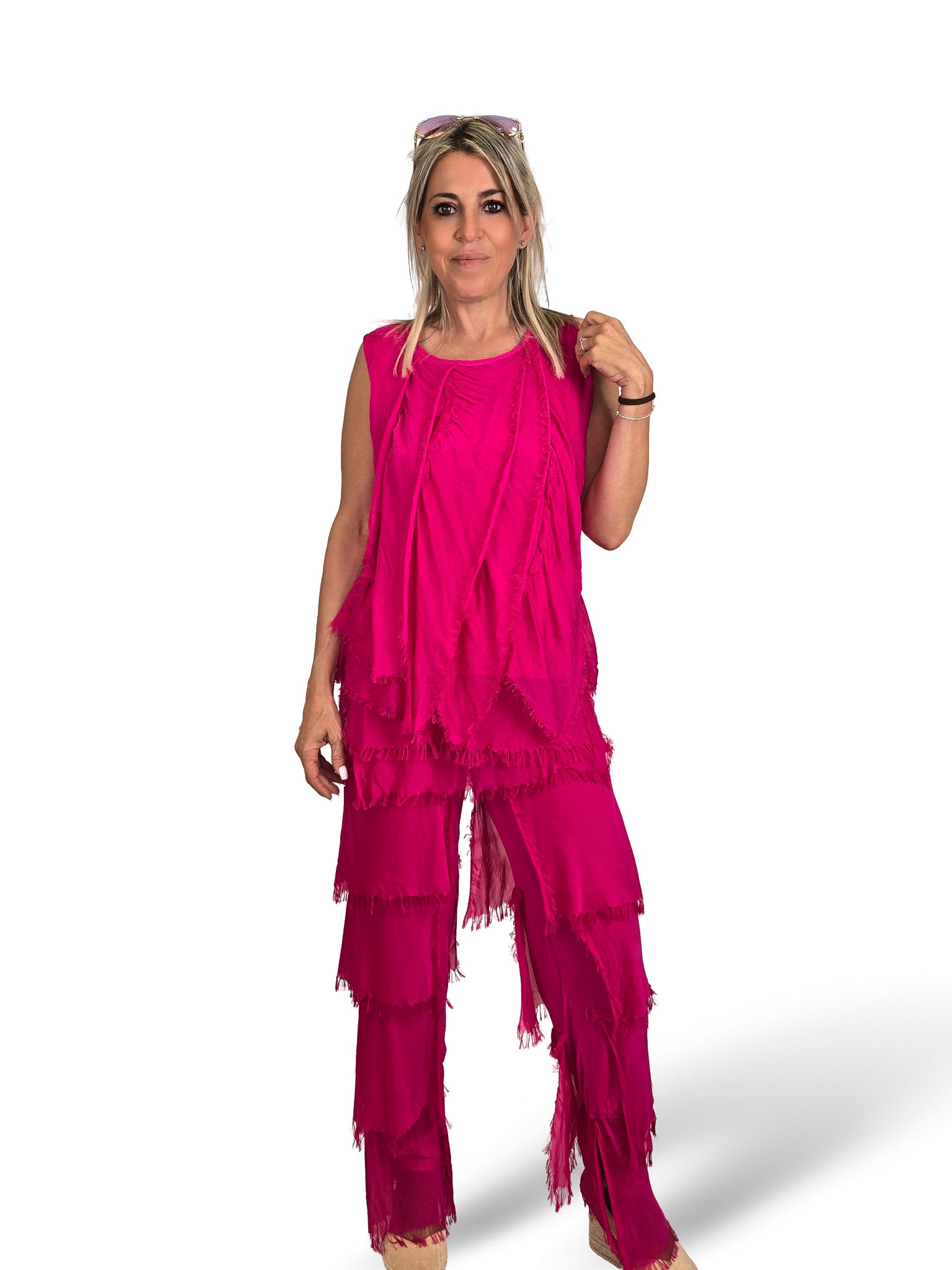 TOP GASA CAPAS DESHILACHADO