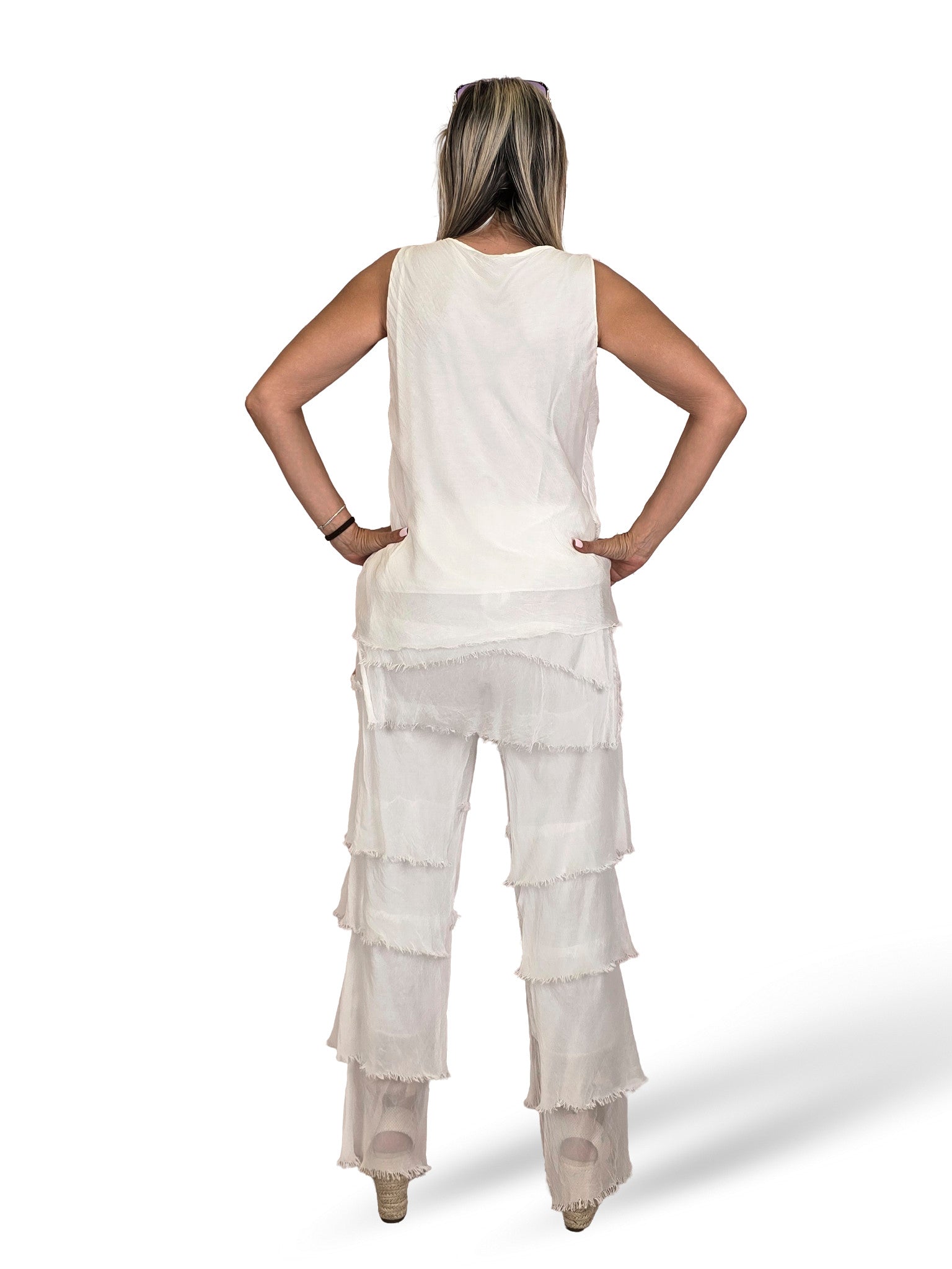 PANTALONI A STRATI IN CHIFFLE TROUBLED