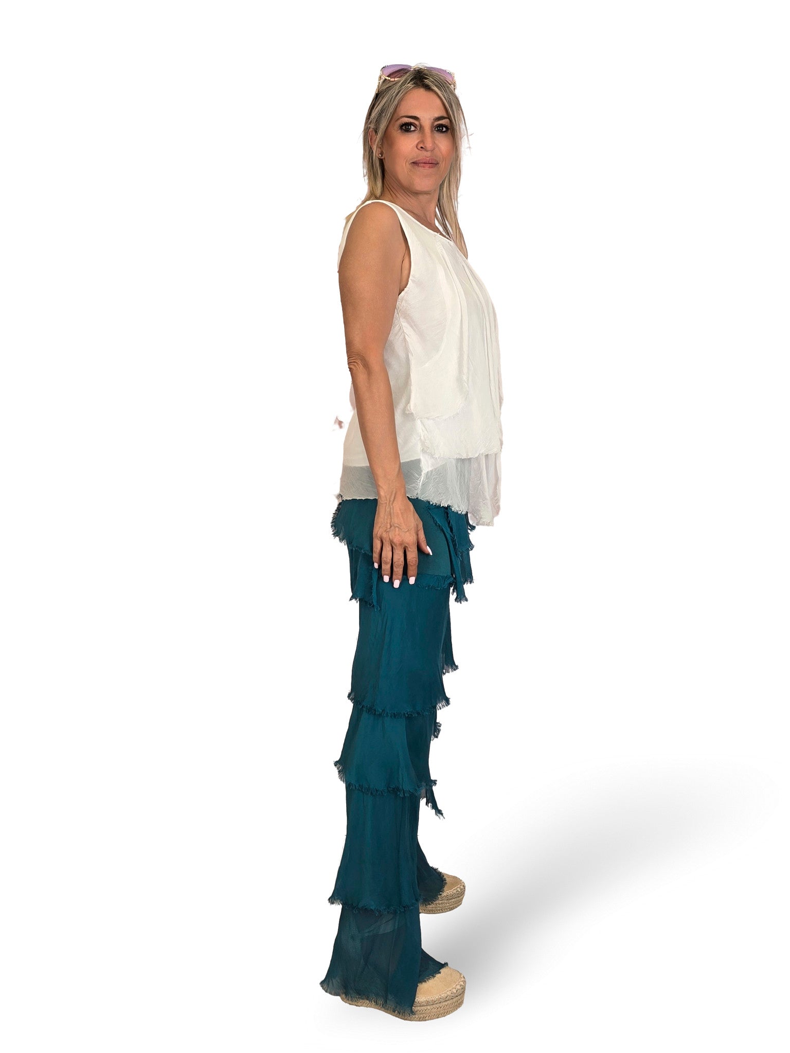 PANTALONI A STRATI IN CHIFFLE TROUBLED