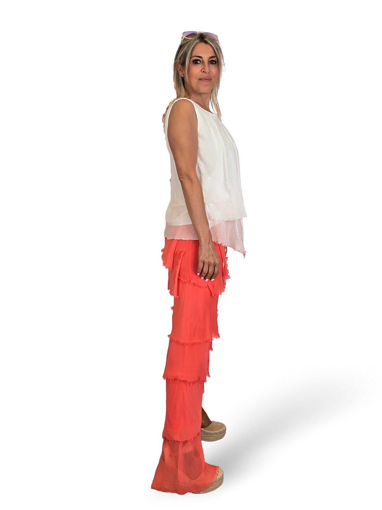 PANTALONI A STRATI IN CHIFFLE TROUBLED