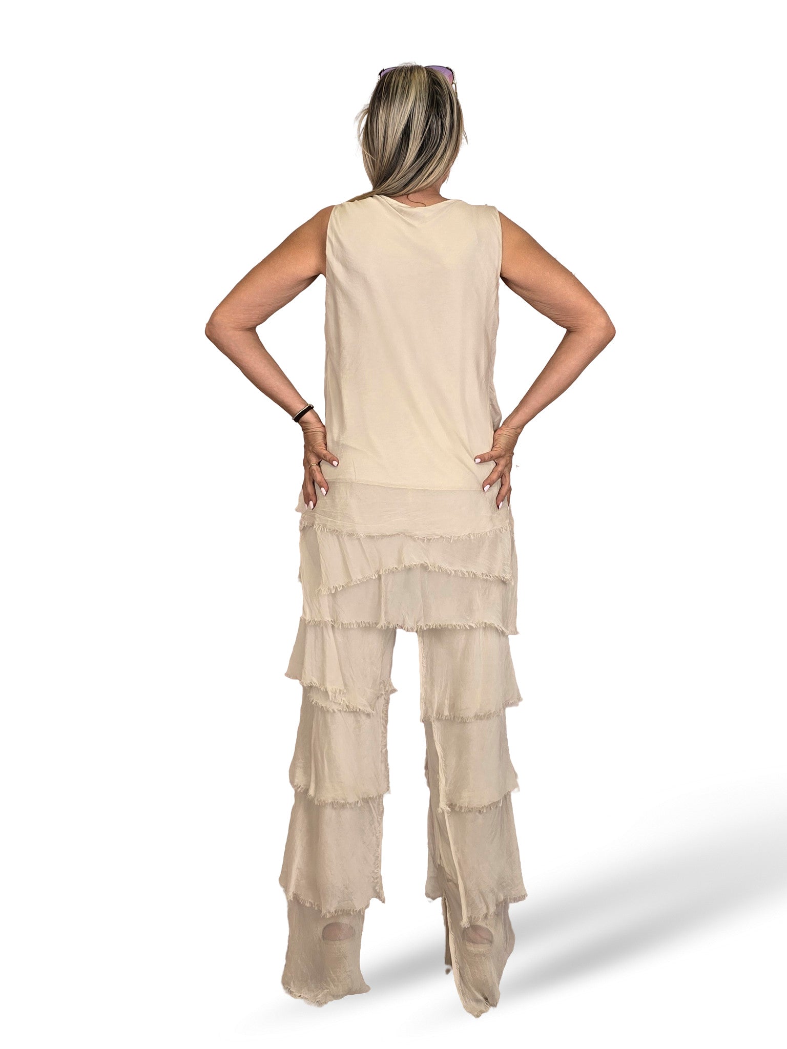 PANTALONI A STRATI IN CHIFFLE TROUBLED