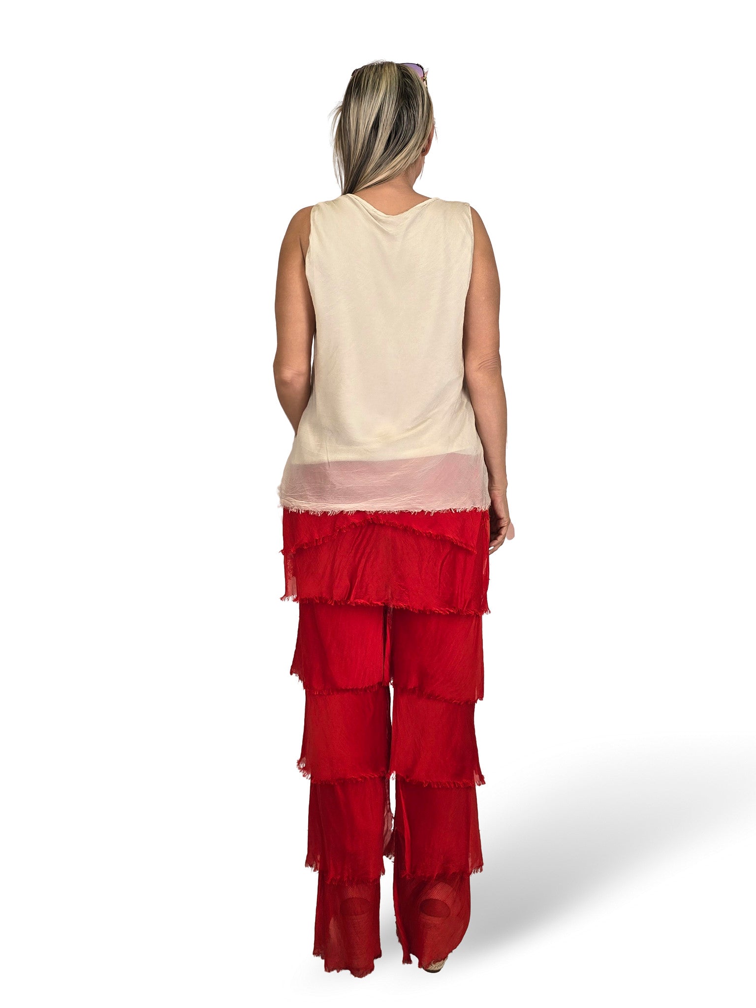 PANTALONI A STRATI IN CHIFFLE TROUBLED