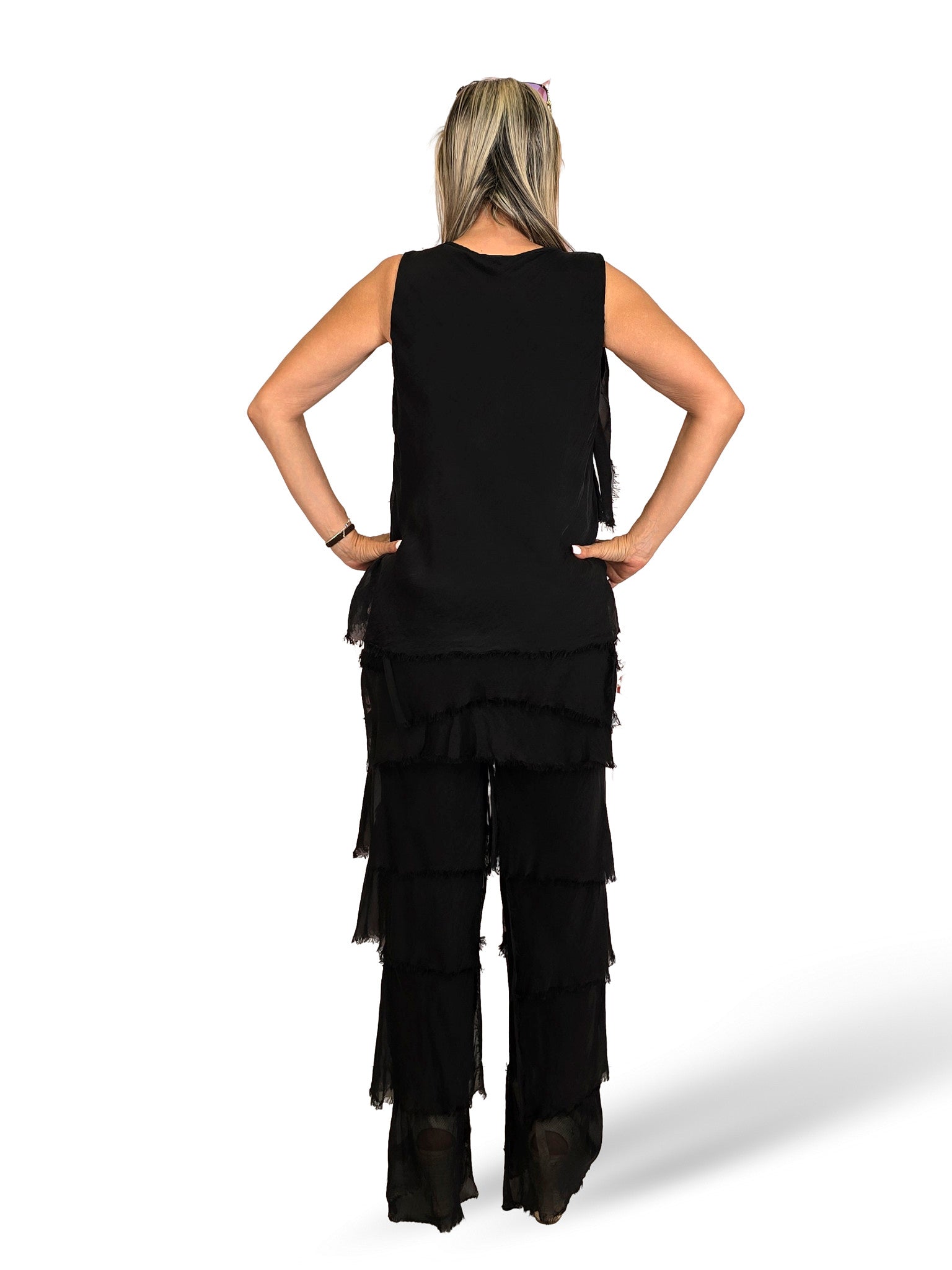TOP GASA CAPAS DESHILACHADO