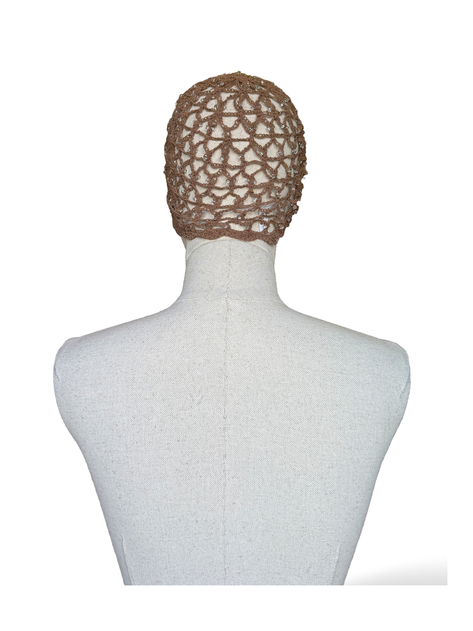 CASQUETE CROCHET CUENTAS