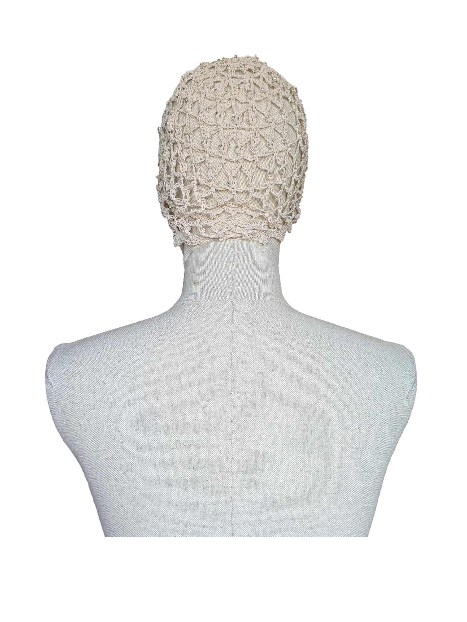 CASQUETE CROCHET CUENTAS