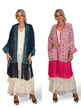 KIMONO CORTO BORDADO FLECOS JOT