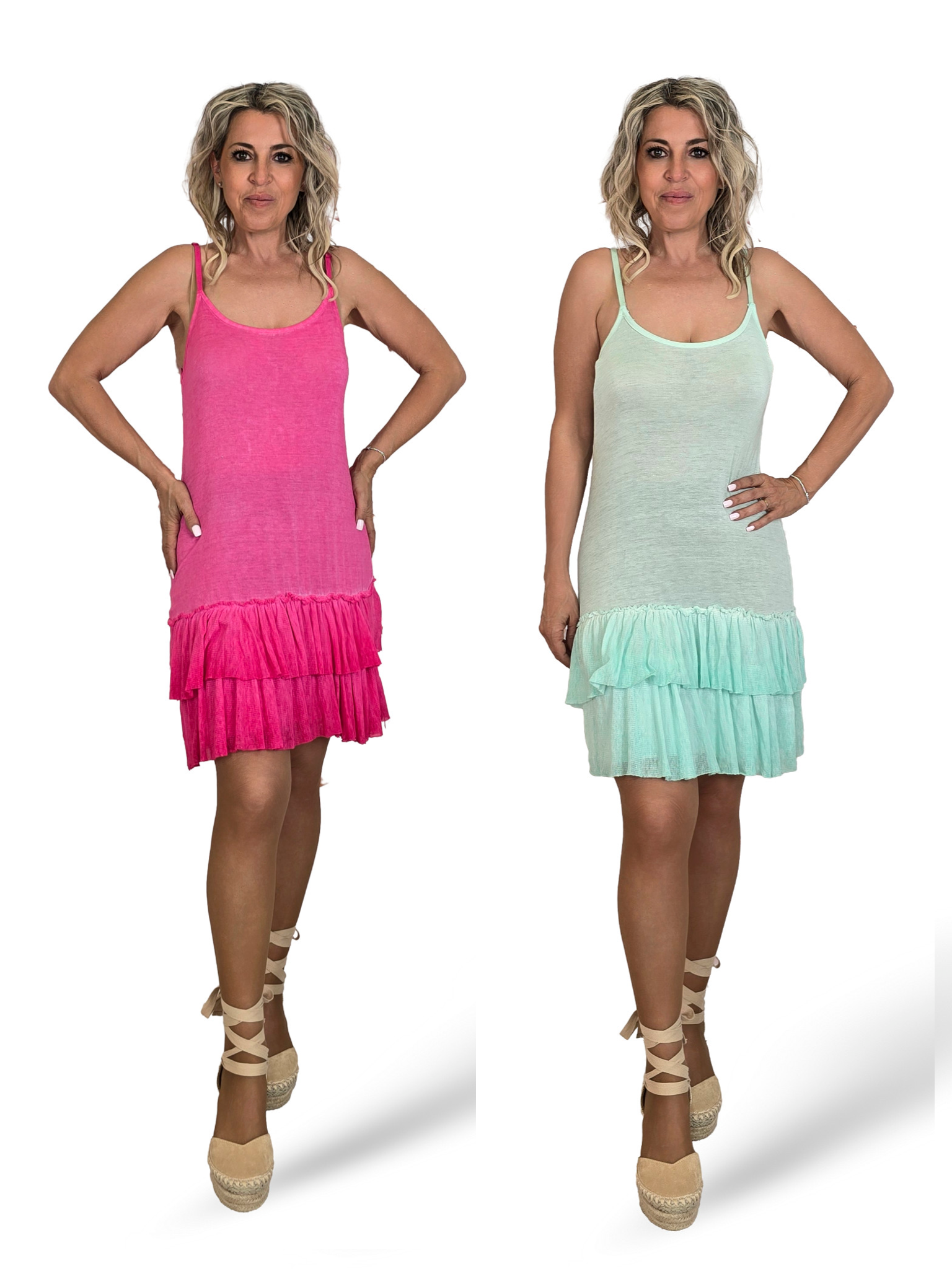 VESTIDO FORRO VOLANTES JOT
