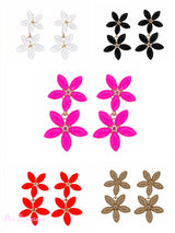 BRINCOS FLOR DE CRISTAL