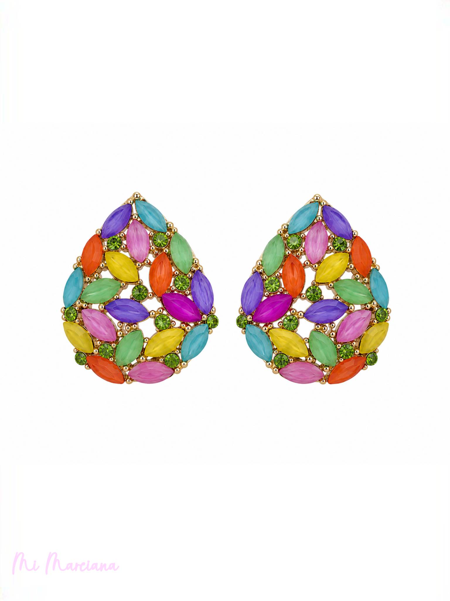 PENDIENTES GOTA MULTICOLOR