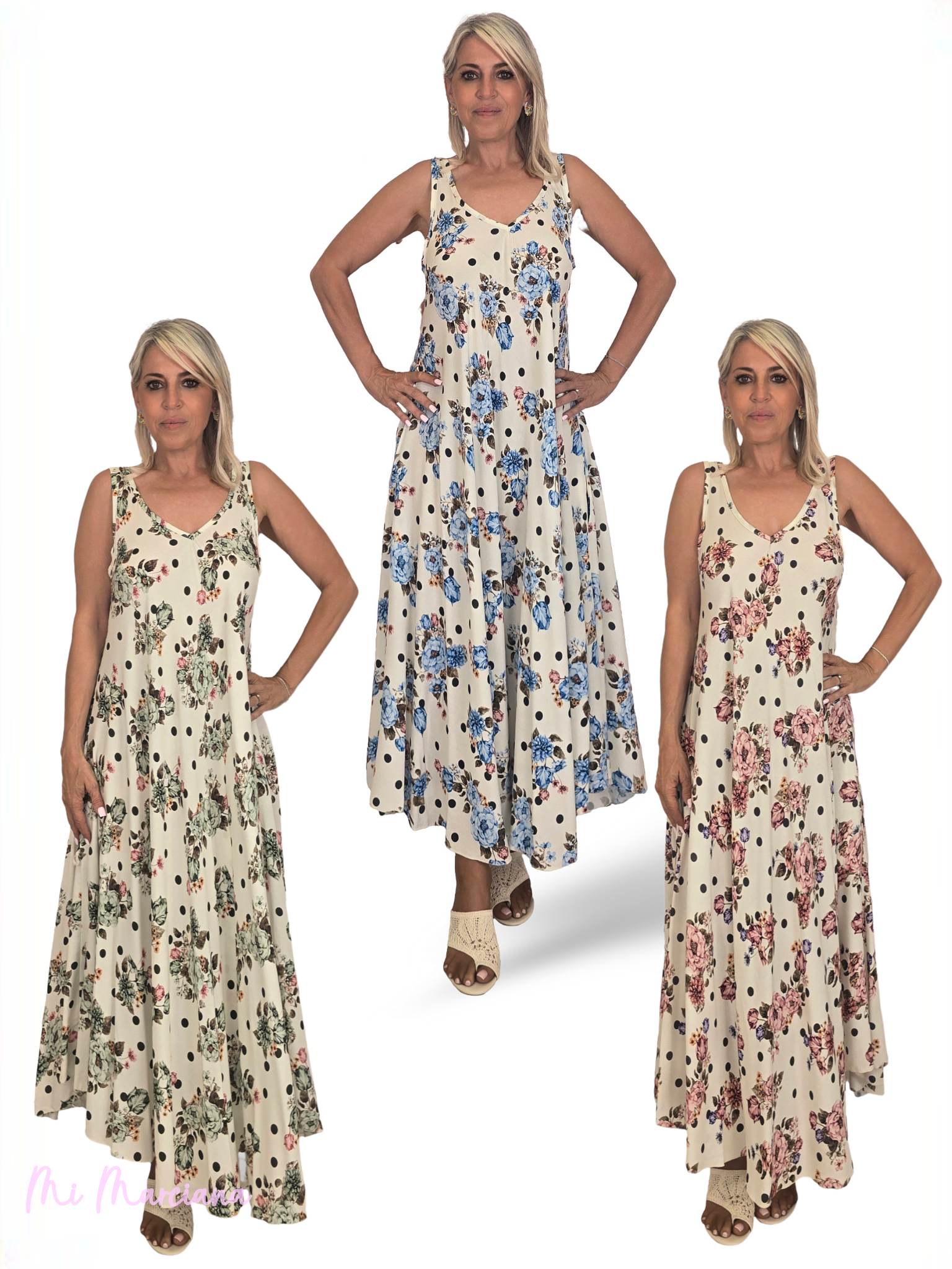 JOT Kleid mit Blumenmuster und Trägern