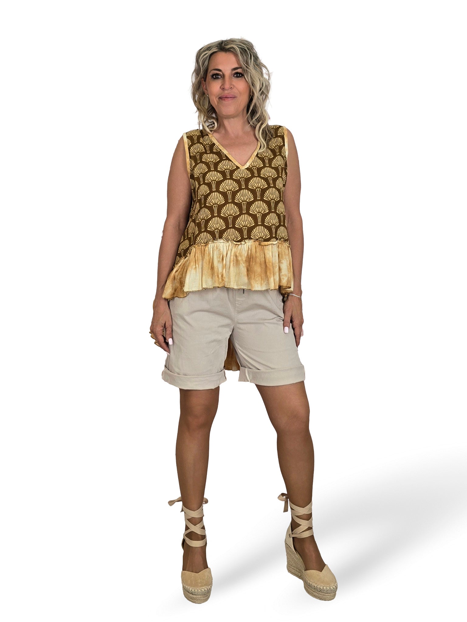 TOP VOLANTE ASIMETRICO ESTAMPADO JOT