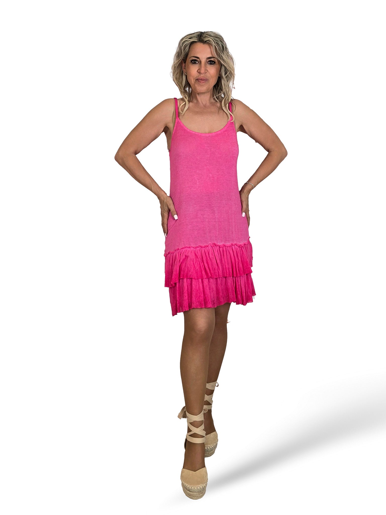 VESTIDO FORRO VOLANTES JOT