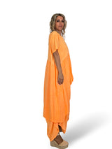 ASYMMETRISCHES T-SHIRT IN FLUORO-LINO