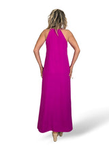VESTIDO PLISSADO COM MISSANGAS DOURADAS