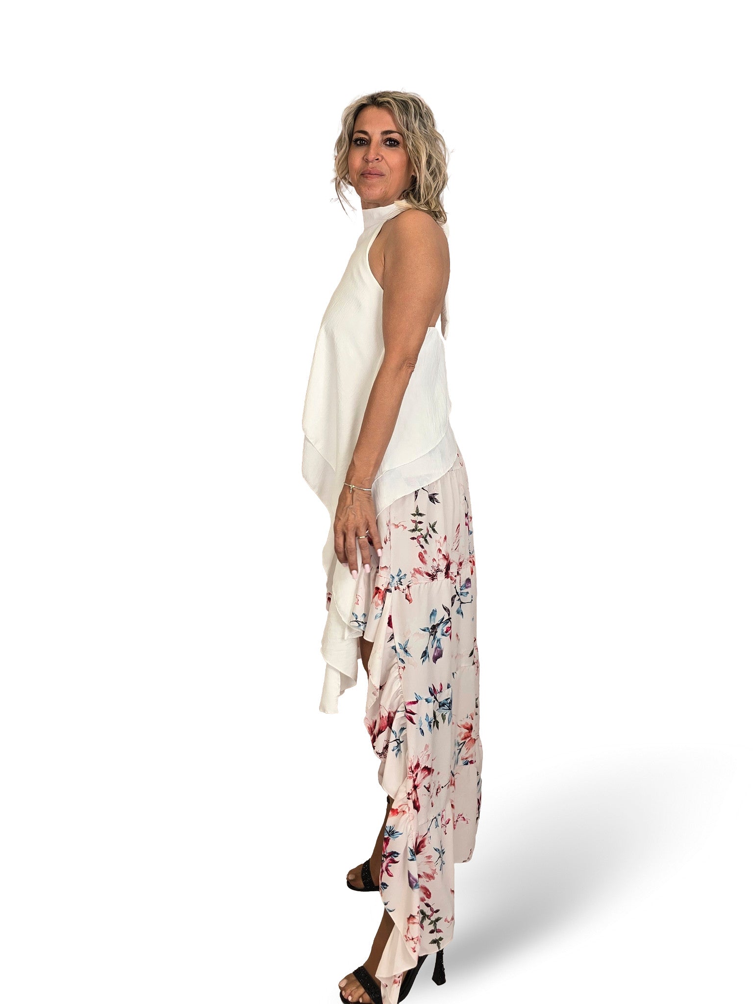 TOP HALTER VOLANTES