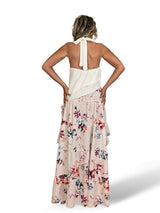 FALDA ASIMETRICA VOLANTES FLORES