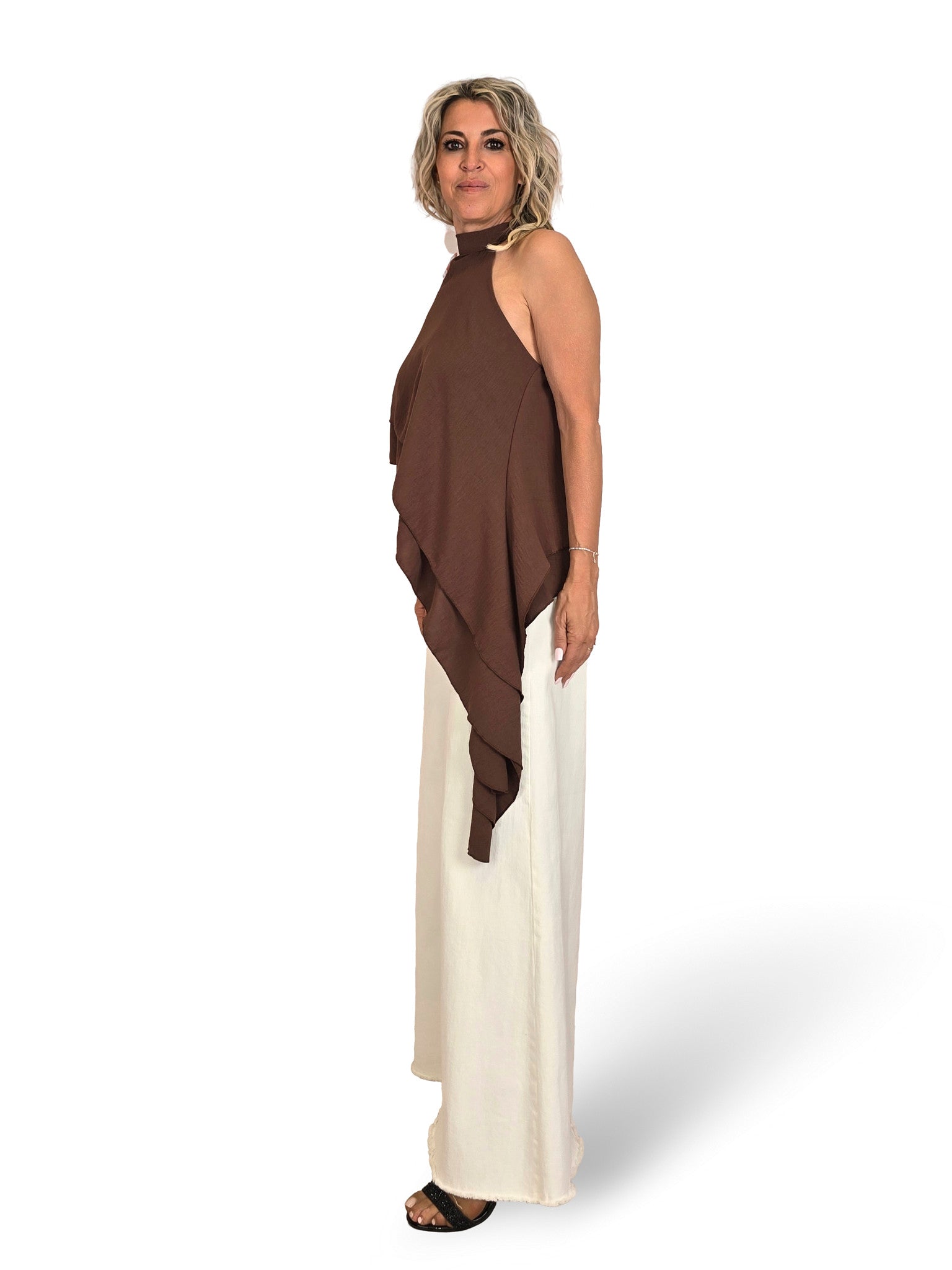 TOP HALTER VOLANTES