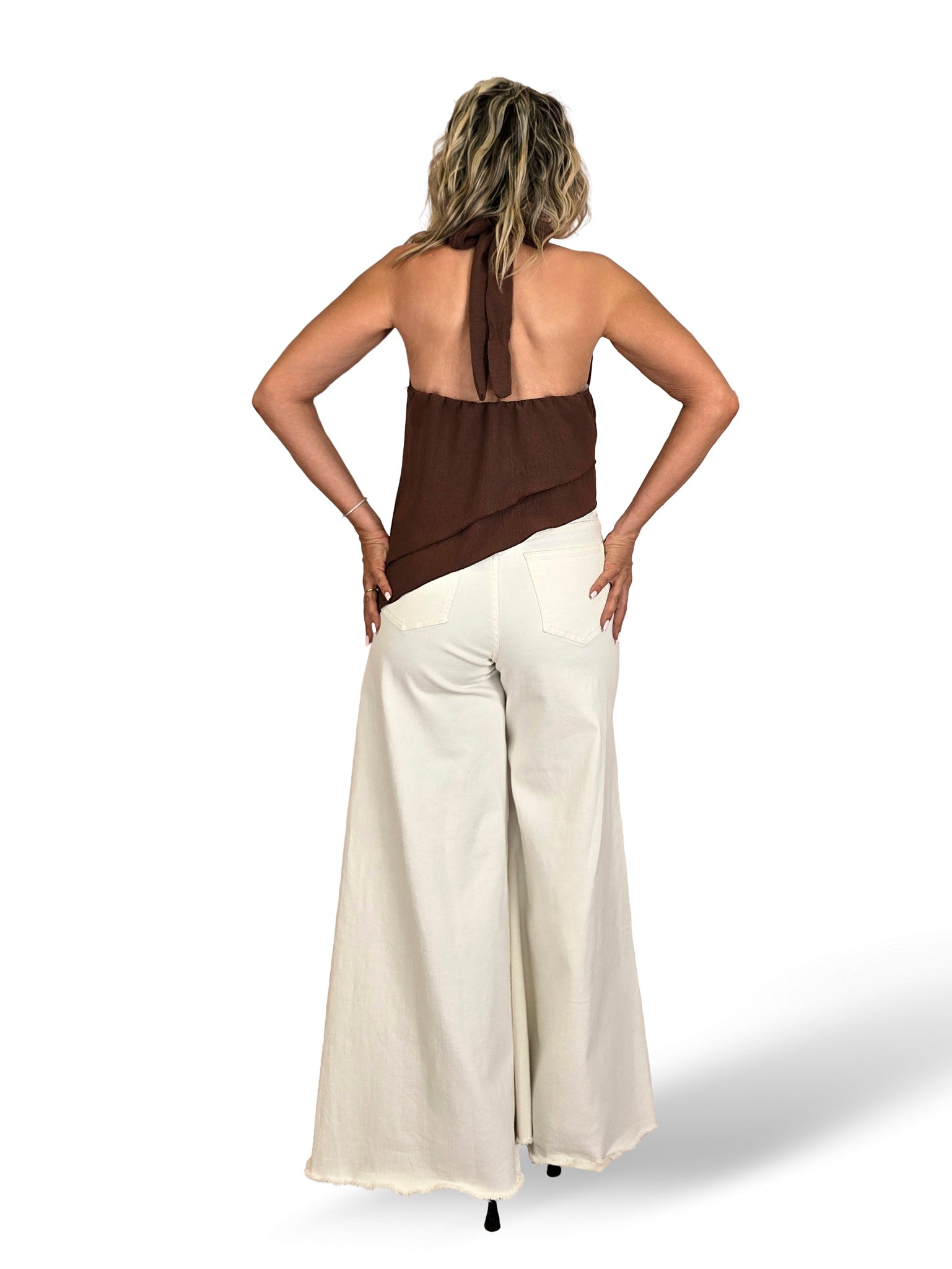 TOP HALTER VOLANTES
