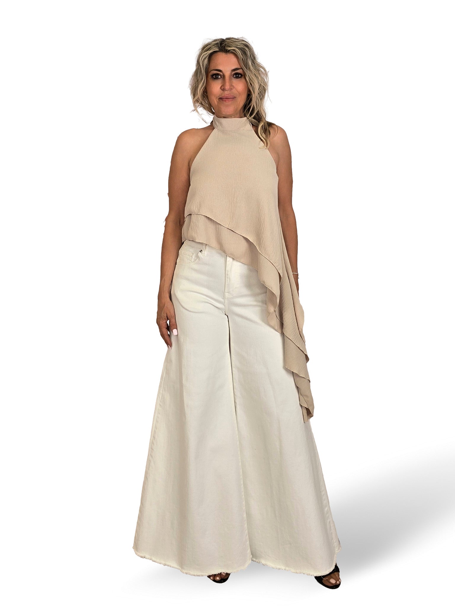 TOP HALTER VOLANTES