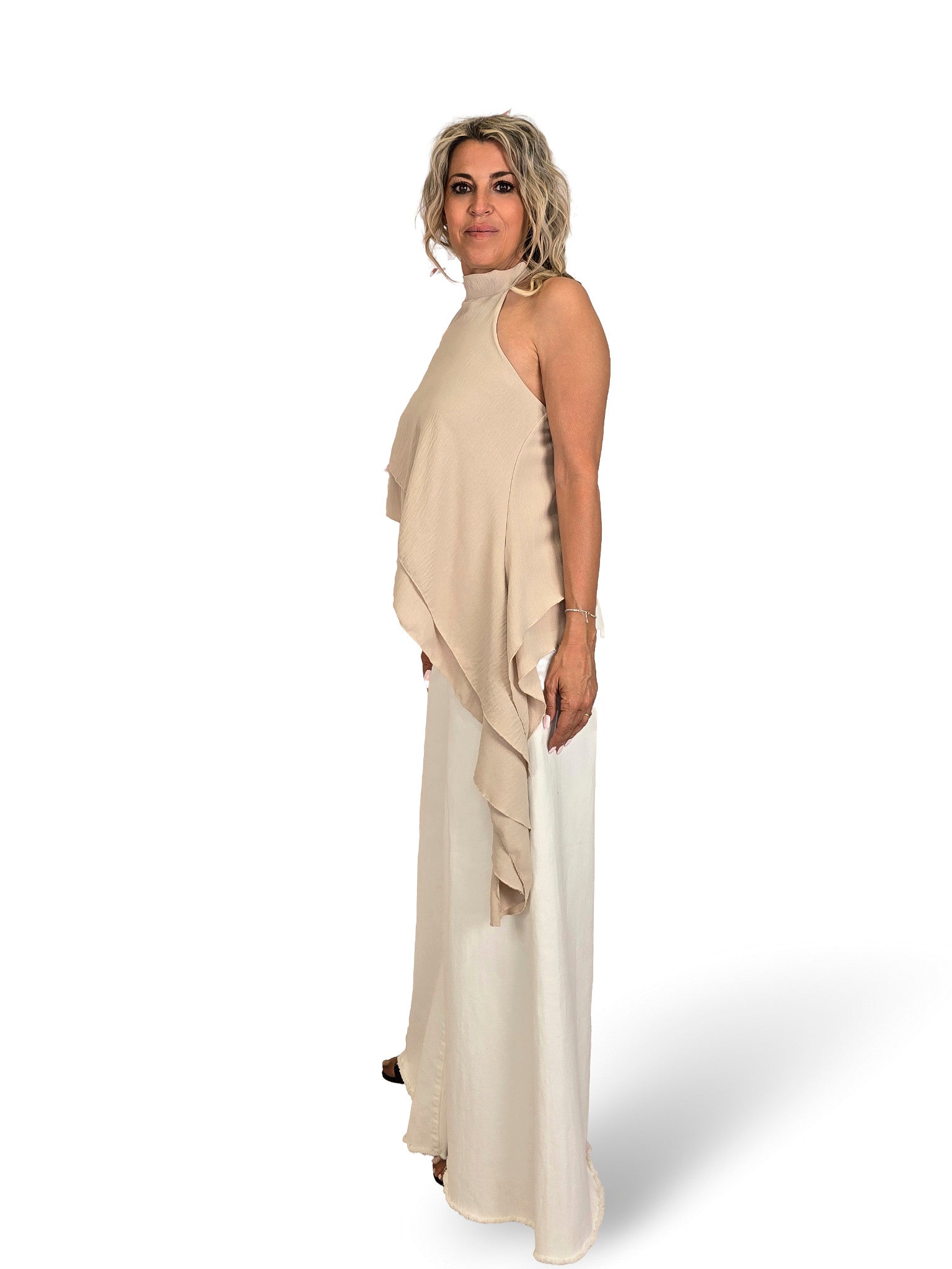 TOP HALTER VOLANTES