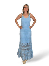 VESTIDO CROCHET VOLANTE ENCAJE