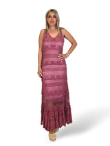 VESTIDO CROCHET VOLANTE ENCAJE