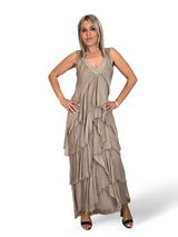 VESTIDO CAPA SEDA DESHILACHADO