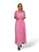 VESTIDO CAPA SEDA DESHILACHADO