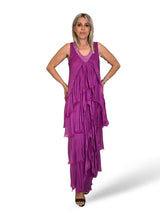 VESTIDO CAPA SEDA DESHILACHADO